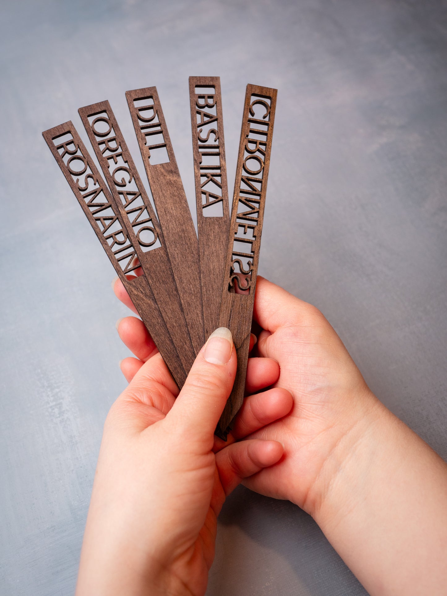 Odlingsetiketter i trä - 5-pack
