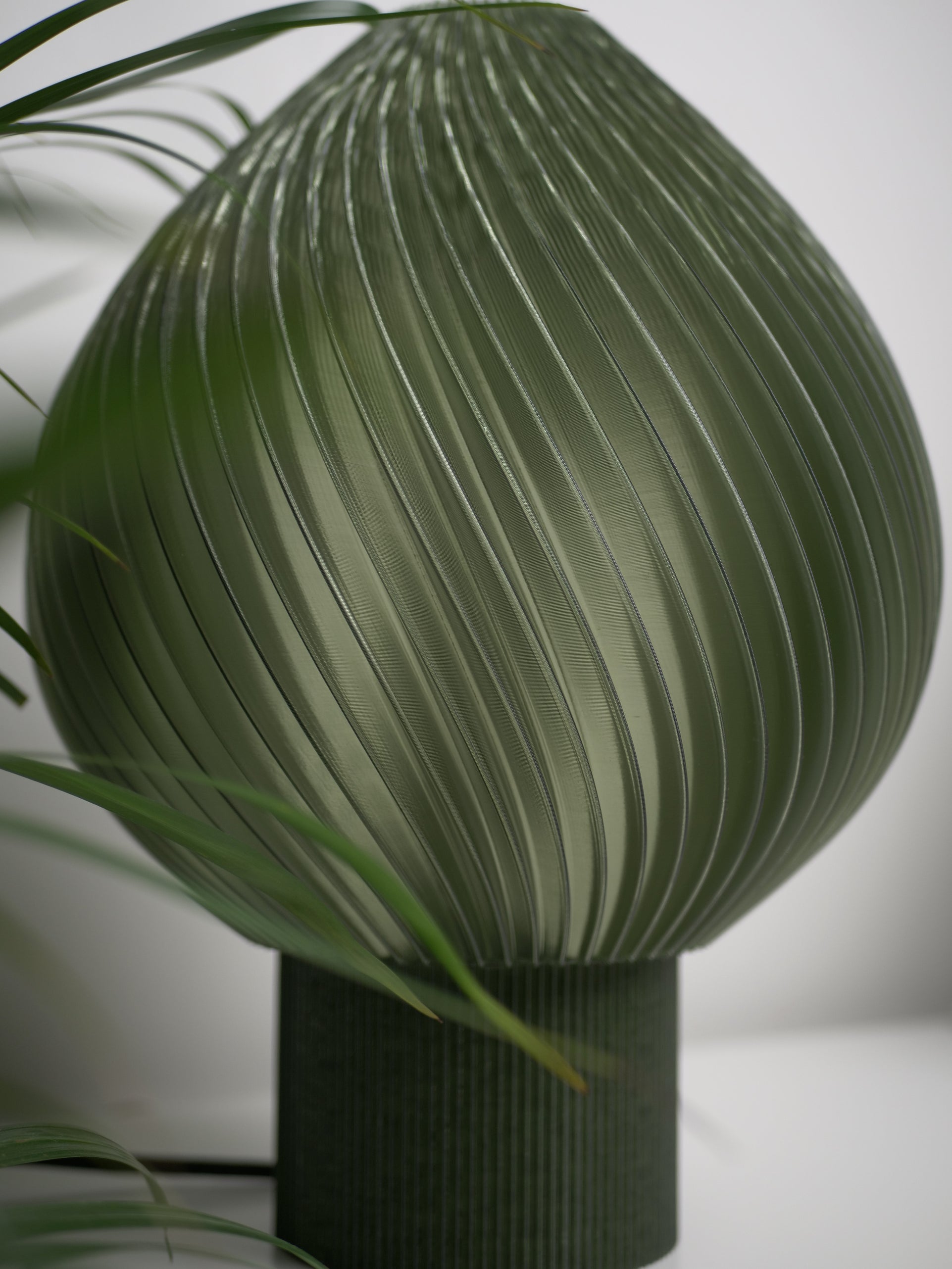 Naturligt grön nyans, Knottes lampa Tulpan i skogsgrönt